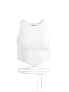NWOT Alice+Olivia LATIA STRAPPY TIE WAIST KNIT TANK Size Xs